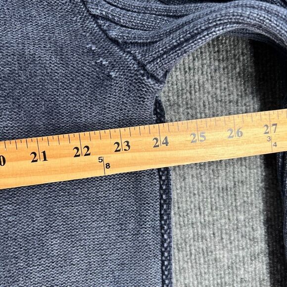 Carbon2Cobalt Mens Sweater Size L Faded Blue Full Zip Mock Neck Preppy Casual - Picture 11 of 11